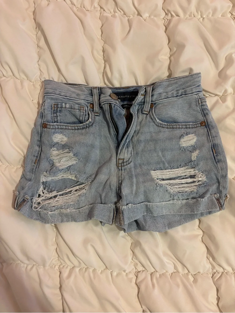 Aeropostale Light Wash Denim Shorts